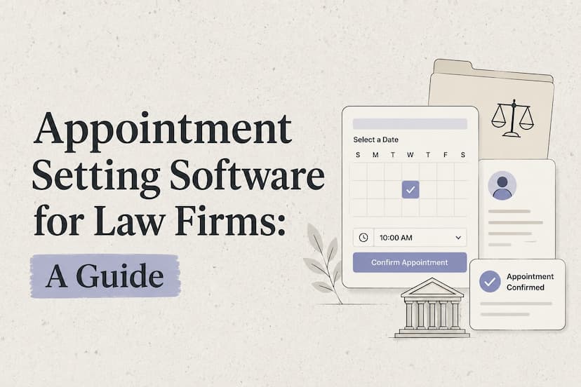 Appointment Setting Software for Law Firms: Buyer Guide
