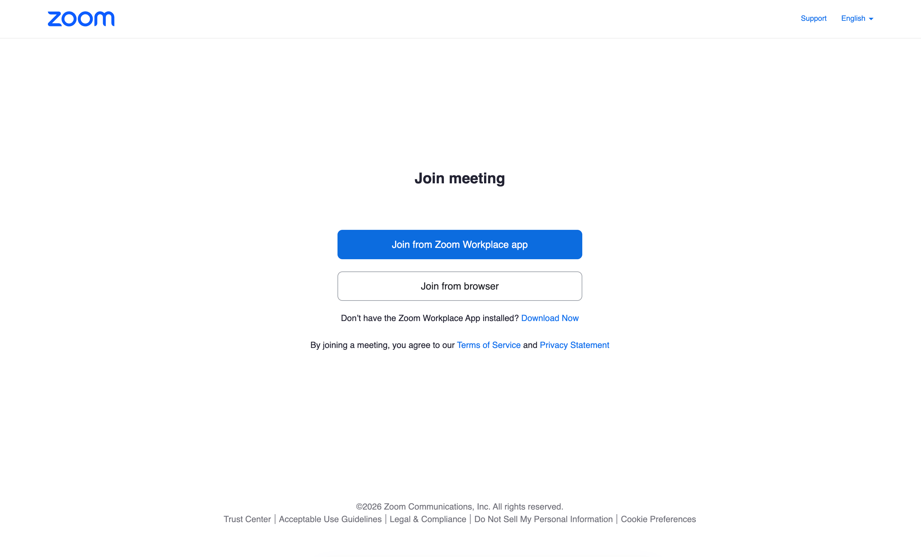 Zoom meeting links generated automatically for each booking