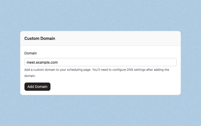 How to Use a Custom Domain for Your Booking Page