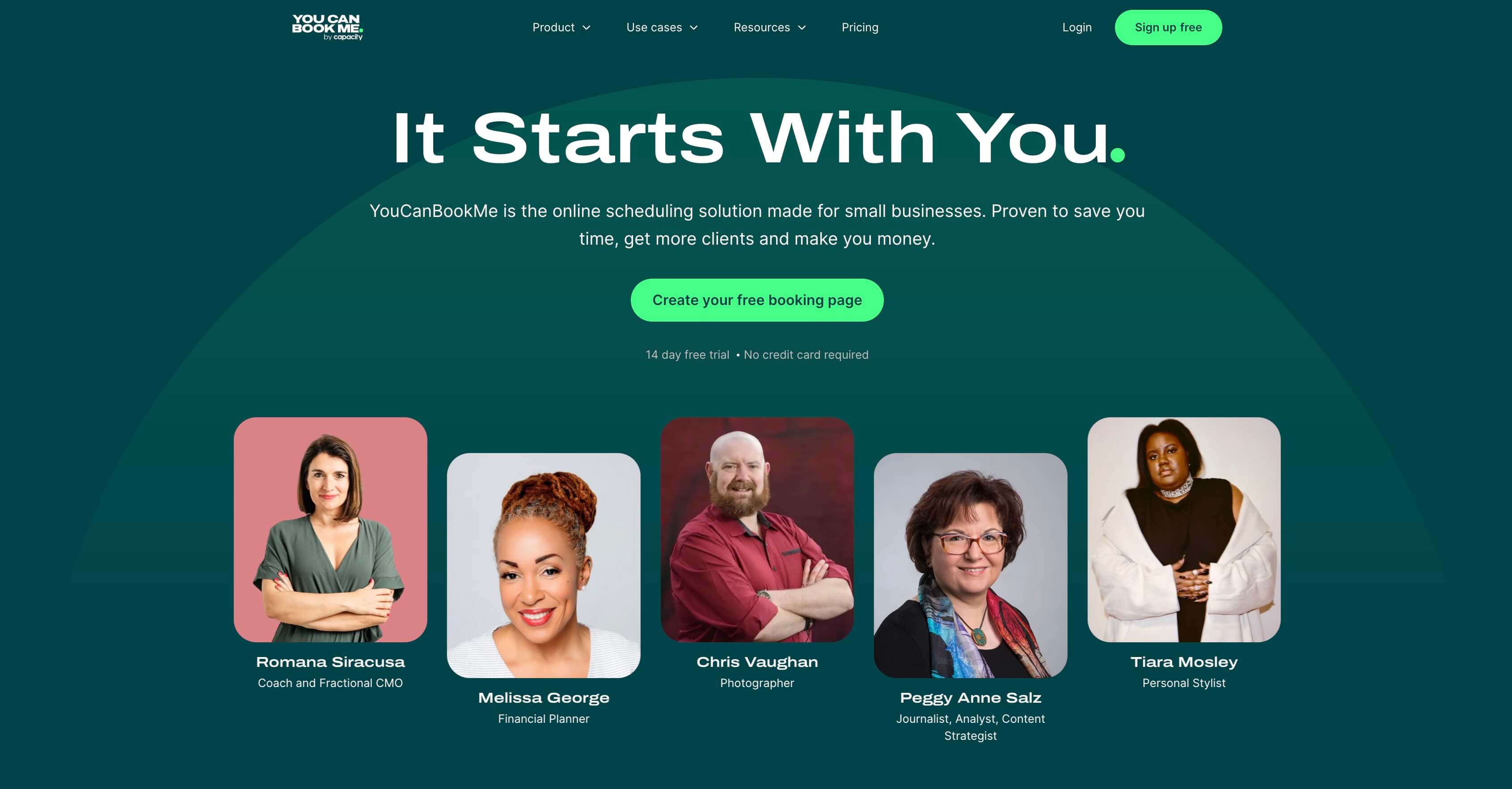 YouCanBookMe booking page scheduling app